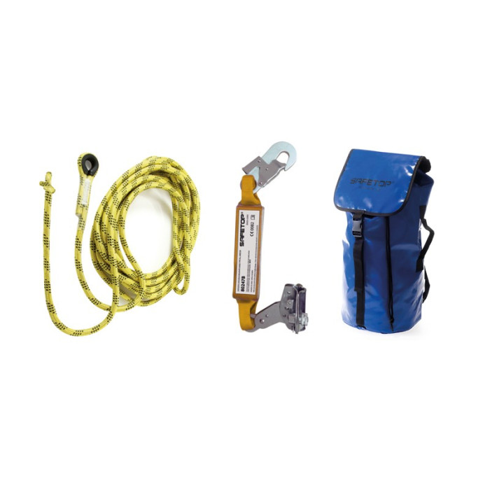 KIT LINHA DE VIDA VERTICAL C/ CORDA 30 MTS | SAFETOP